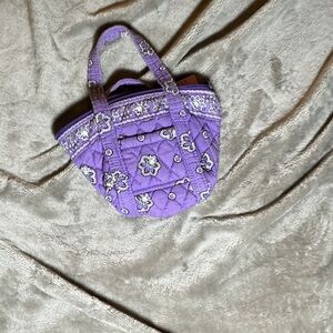 Vera Bradley Lavender Quilted Floral Mini Tote
